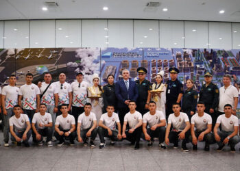 Kursantlarımız Qazaxıstanda hərbi vətənpərvəlik toplanışında iştirak edirlər – FOTO