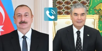 İlham Əliyevlə Qurbanqulu Berdiməhəmmədov arasında telefon danışığı olub