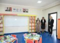Leyla Əliyeva Yevlaxda məktəb binasının açılışında iştirak edib – FOTO