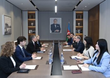 Ceyhun Bayramov ABŞ Senatının Xarici Əlaqələr Komitəsinin üzvü ilə görüşüb