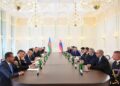 Prezident İlham Əliyevin Şuşada Slovakiya Prezidenti ilə geniş tərkibdə görüşü olub – FOTO