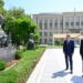 Prezidentlər İlham Əliyev və Peter Pelleqrini Şuşada işğal dövründə güllələnmiş büstlərinə baxıblar