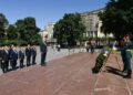 Ceyhun Bayramov Moskvada “Naməlum əsgər” məzarını ziyarət edib – FOTO