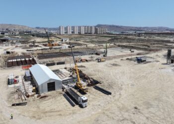 Lökbatan hövzəsi üzrə gətirici kanalizasiya kollektoru və tullantı sutəmizləyici qurğu tikilir – FOTO – VİDEO