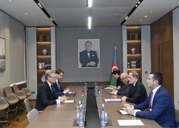 Ceyhun Bayramov Almaniyanın Azərbaycana yeni təyin olunmuş səfirini qəbul edib