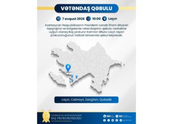Baş prokuror Laçında vətəndaşları qəbul edəcək