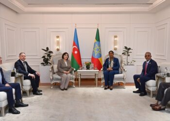 Sahibə Qafarova Efiopiyaya səfərə gedib