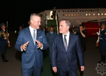 Slovakiya Prezidenti Peter Pelleqrini Azərbaycana rəsmi səfərə gəlib