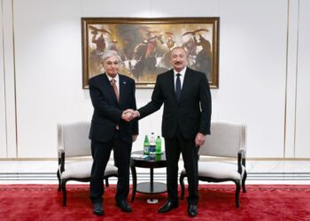 Prezident İlham Əliyev Bişkekdə Kasım-Jomart Tokayevlə görüşüb – YENİLƏNİB-1