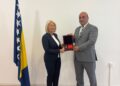 BOSNİYA VƏ HERSEQOVİNANIN NAZİRLƏR ŞURASININ SƏDRİ XANIM BORJANA KRİŠTO “JURNALİSTLƏRİN DOSTU” QIZIL ORDENİ İLƏ TƏLTİF OLUNUB
