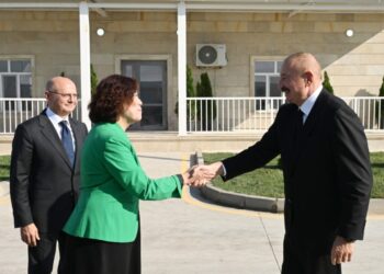 Prezident İlham Əliyev “Qobustan” Günəş Elektrik Stansiyasının açılışında iştirak edib
