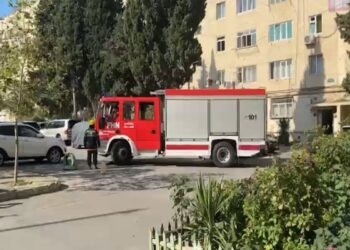 Badamdarda yaşayış binasında partlayış baş verib, xəsarət alan var