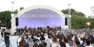 Üzeyir Hacıbəyli XVIII Beynəlxalq Musiqi Festivalının açılışı olub – FOTO
