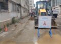 Yasamalda içməli su xəttində qəza baş verib
