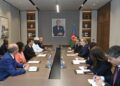 Ceyhun Bayramov Pan-Afrika Parlamentinin prezidenti ilə görüşüb