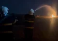 Qazaxda açıq ərazidə yanğın baş verib