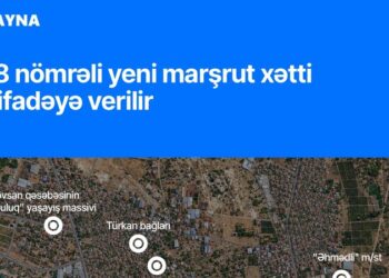 Bakıda yeni marşrut xətti istifadəyə veriləcək