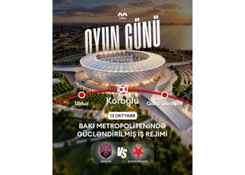 “Sabah”ın oyunu ilə əlaqədar metronun iş rejimi gücləndiriləcək