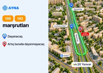 “20 Yanvar” metrostansiyası və “Şamaxinka” aralığındakı dayanacaqdan daha 4 marşrut çıxarılır