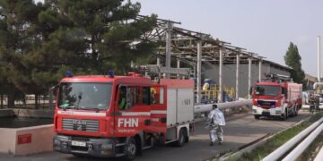 FHN SOCAR-ın Heydər Əliyev adına Neft Emalı Zavodunda yanğın-taktiki təlim keçirib – VİDEO