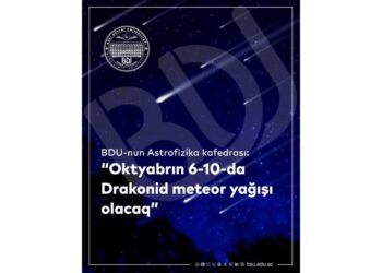 Oktyabrın dörd günü meteor yağışı olacaq