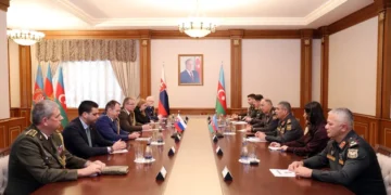 Azərbaycan müdafiə naziri Slovakiyanın nümayəndə heyətini qəbul etdi – FOTO