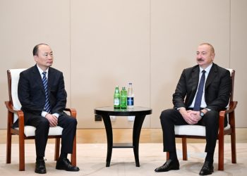 Prezident İlham Əliyev “China National Chemical Engineering” şirkətinin sədri ilə görüşüb