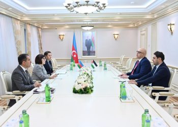 Sahibə Qafarova Fələstin səfiri ilə görüşdü – Foto