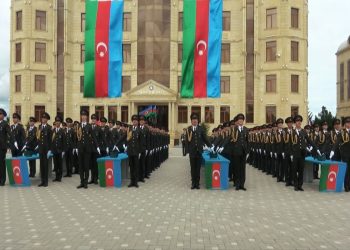 DİN-in Hərbi İnstitutunda andiçmə mərasimi keçirilib- VİDEO
