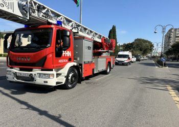 FHN-in Sumqayıt Regional Mərkəzi nümunəvi mülki müdafiə məşqi təşkil edib – VİDEO
