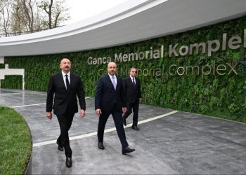 Prezident Gəncə Memorial Kompleksinin açılışında…