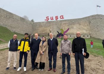 Senatorlar Şuşa və Xankəndidə – Foto
