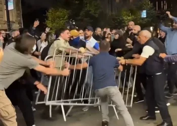Tbilisidə etirazçılarla polis arasında qarşıdurma yaşanıb