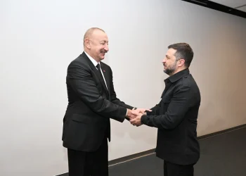 İlham Əliyevin Ukrayna Prezidenti ilə görüşü olub