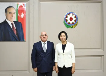 Əli Əsədov Çin Xalq Siyasi Məşvərət Şurasının üzvü ilə görüşüb