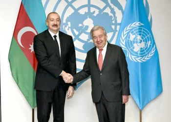 Azərbaycan Prezidenti BMT Baş katibi ilə görüşüb